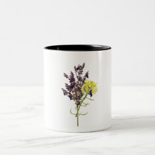 Caneca De Café Em Dois Tons Flor