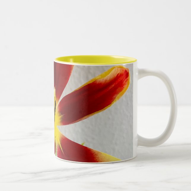 Caneca De Café Em Dois Tons Flor Bloom (Direita)