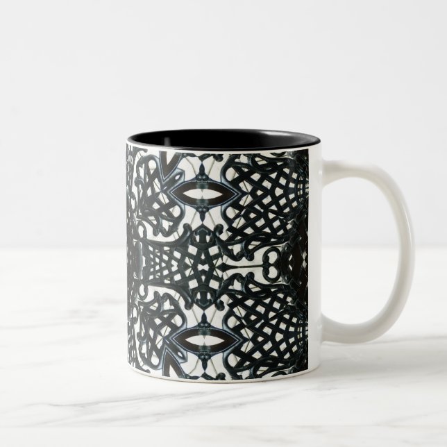 Caneca De Café Em Dois Tons Flor da cadeira (Direita)