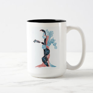 Caneca De Café Em Dois Tons Flor de Árvore