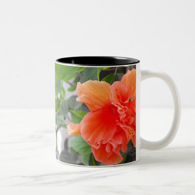 Caneca De Café Em Dois Tons Flor de Laranja (Direita)