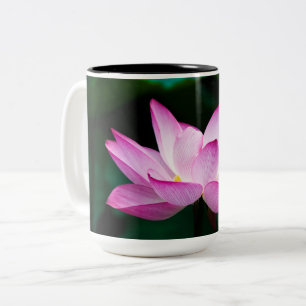 Caneca De Café Em Dois Tons Flor de Lotus Rosa