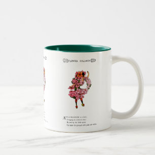 Caneca De Café Em Dois Tons Flor de Maçã