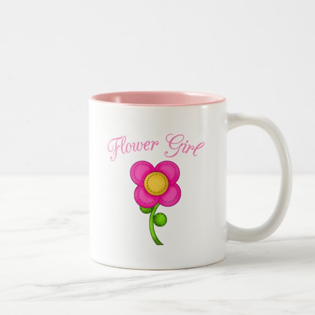 Caneca De Café Em Dois Tons Flor Girl (Direita)
