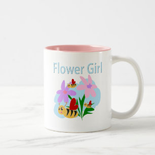 Caneca De Café Em Dois Tons Flor Girl