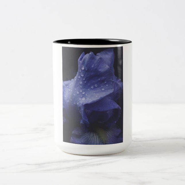 Caneca De Café Em Dois Tons Flor Rosa púrpura (Centro)