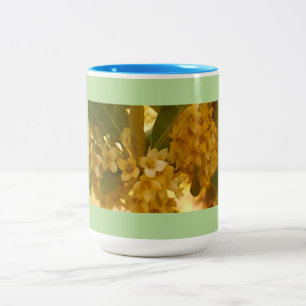 Caneca De Café Em Dois Tons Flor Selvagem