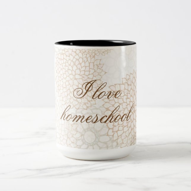 Caneca De Café Em Dois Tons Floral 2 tonado (Centro)