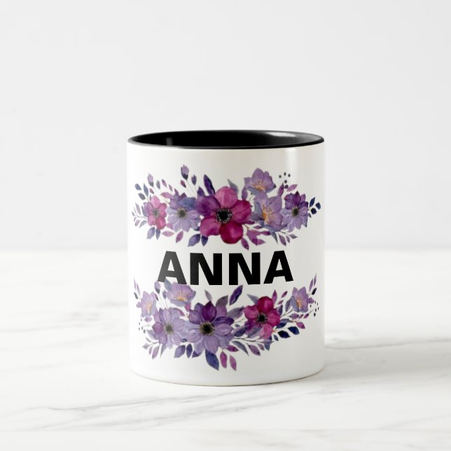 CANECA DE CAFÉ EM DOIS TONS FLORAL MUG (Centro)