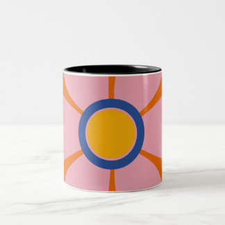 Caneca De Café Em Dois Tons Floral Mug