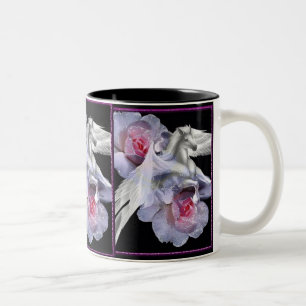 Caneca De Café Em Dois Tons Floral Pegasus Mug