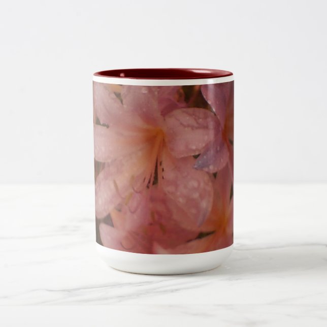 Caneca De Café Em Dois Tons Floral Rosa (Centro)