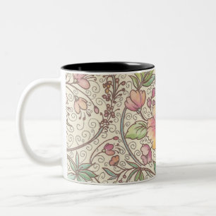 Caneca De Café Em Dois Tons Florentine Italiana Flourada