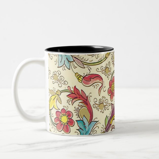 Caneca De Café Em Dois Tons Florentine Italiana Flourada (Esquerda)