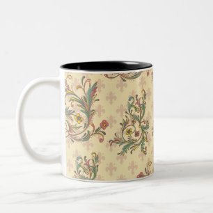 Caneca De Café Em Dois Tons Florentine Italiana Flourada