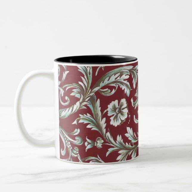 Caneca De Café Em Dois Tons Florentine Italiana Flourada (Esquerda)