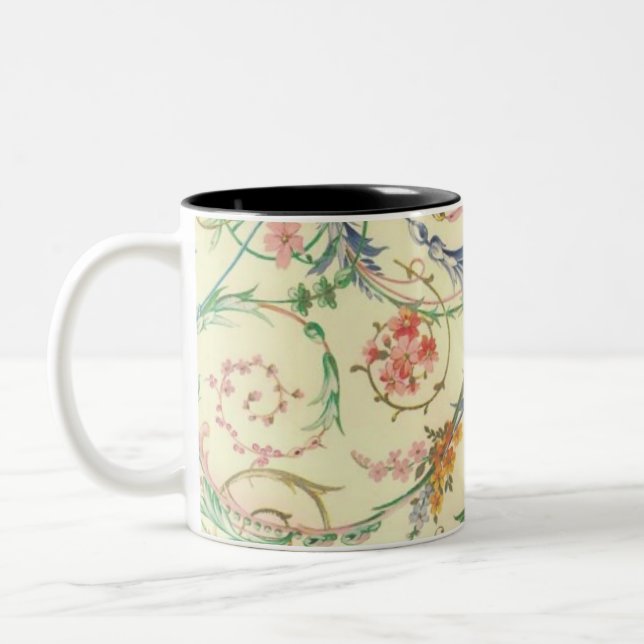 Caneca De Café Em Dois Tons Florentine Italiana Flourada (Esquerda)