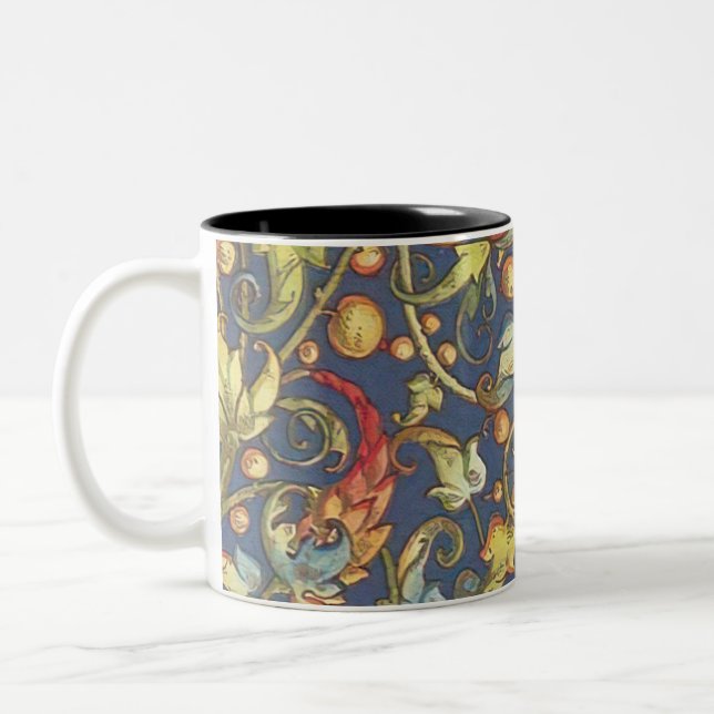 Caneca De Café Em Dois Tons Florentine Italiana Flourada (Esquerda)
