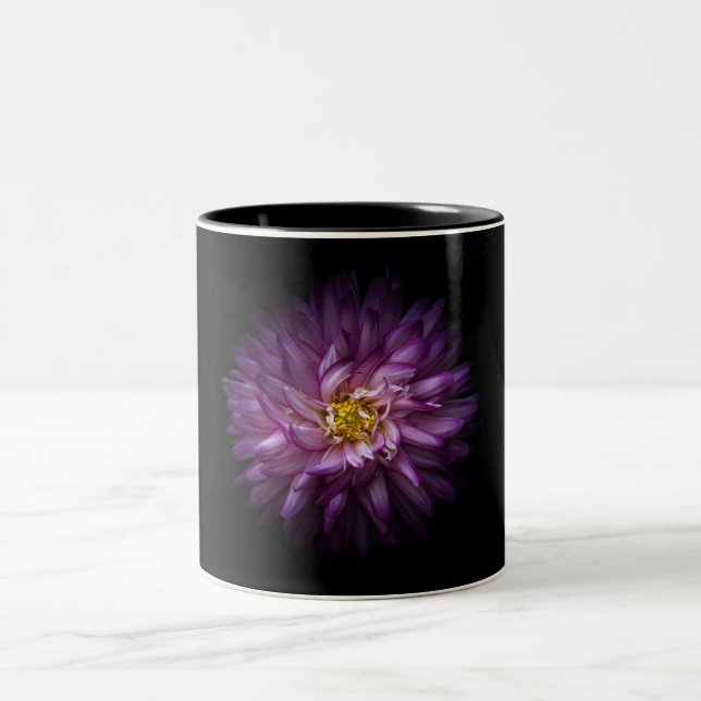 Caneca De Café Em Dois Tons Flores 20 (Centro)