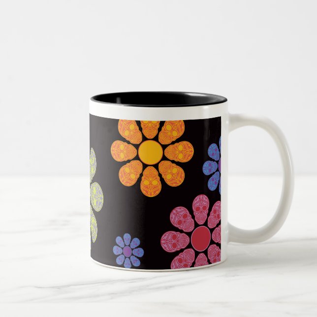CANECA DE CAFÉ EM DOIS TONS FLORES DE CRUZAMENTO (Direita)