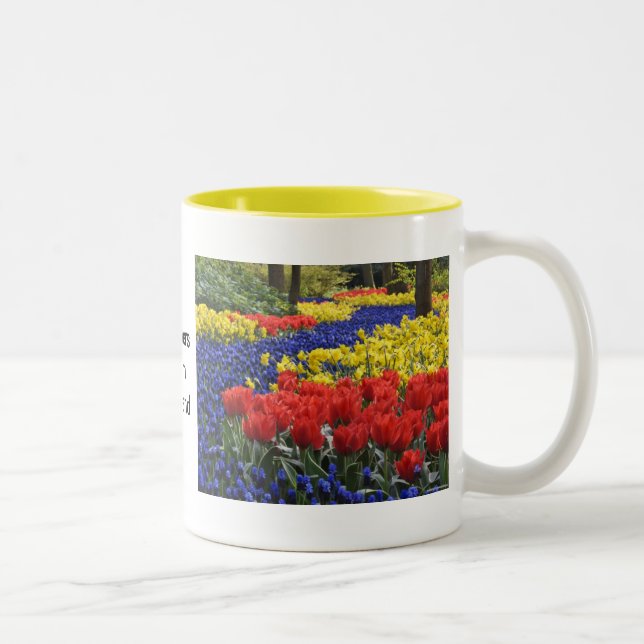 Caneca De Café Em Dois Tons Flores de Holland, Keukenhof (Direita)