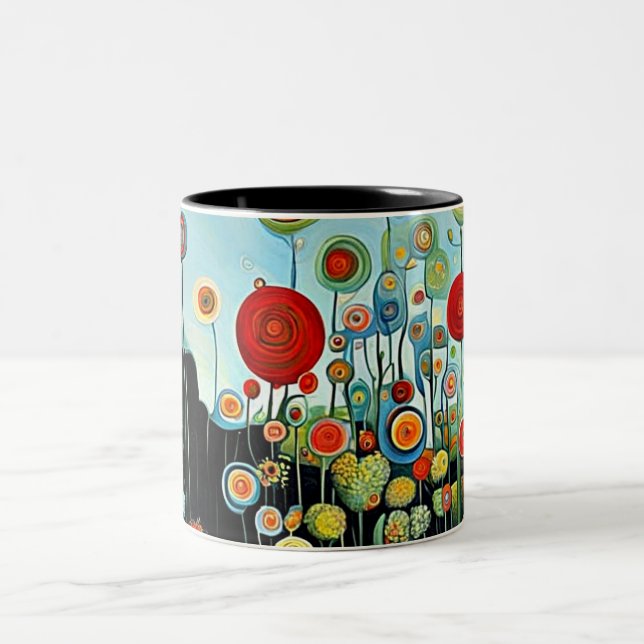Caneca De Café Em Dois Tons Flores do Abismo (Centro)
