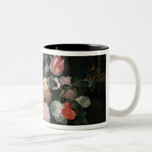 Caneca De Café Em Dois Tons Flores em uma cesta, 1650-56