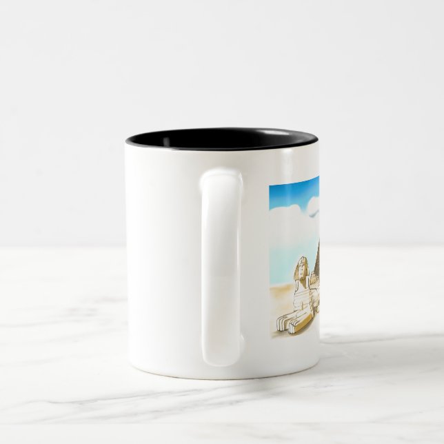 Caneca De Café Em Dois Tons flores silvestres (Alça)