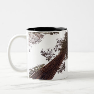Caneca De Café Em Dois Tons floresta, árvore