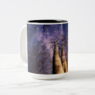 Caneca De Café Em Dois Tons Floresta Mágica