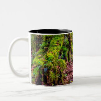 Caneca De Café Em Dois Tons Floresta Musgosa