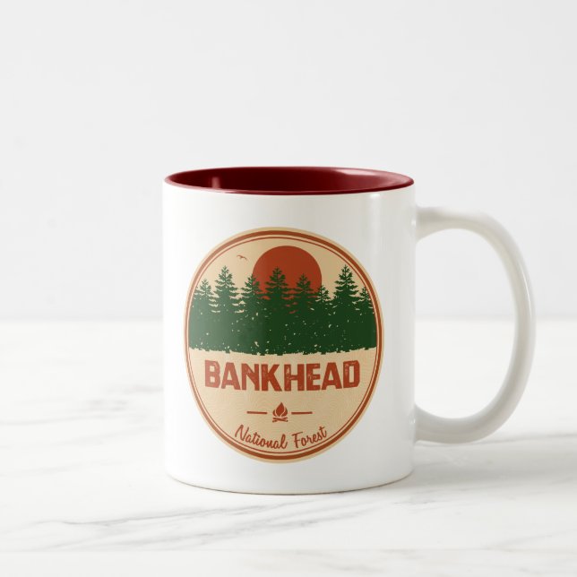 Caneca De Café Em Dois Tons Floresta Nacional Bankhead (Direita)