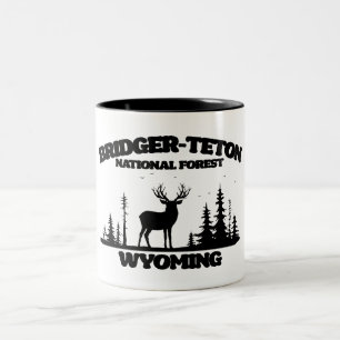 Caneca De Café Em Dois Tons Floresta Nacional Bridger-Teton