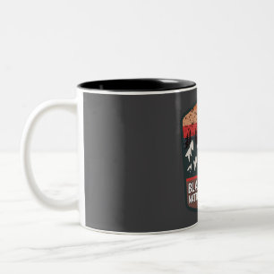 Caneca De Café Em Dois Tons Floresta Nacional Colinas Negra