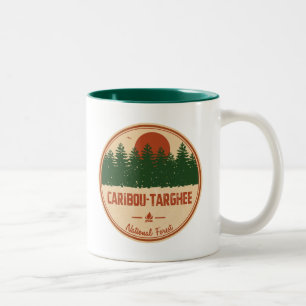Caneca De Café Em Dois Tons Floresta Nacional das Caraíbas-Targhee