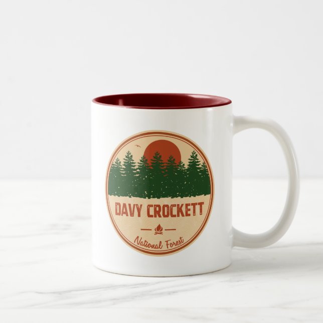 Caneca De Café Em Dois Tons Floresta Nacional Davy Crockett (Direita)