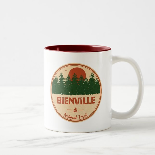 Caneca De Café Em Dois Tons Floresta Nacional de Bienville (Direita)