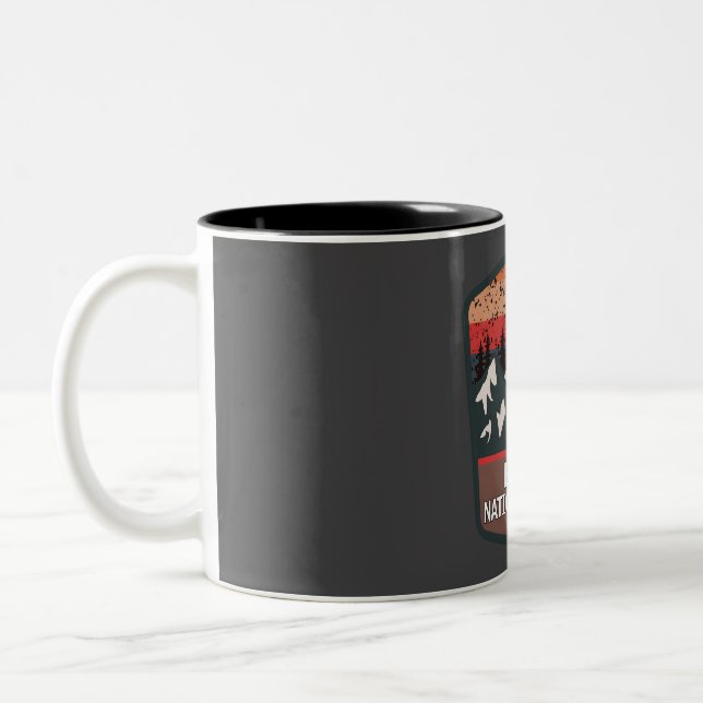 Caneca De Café Em Dois Tons Floresta nacional de Boise (Esquerda)