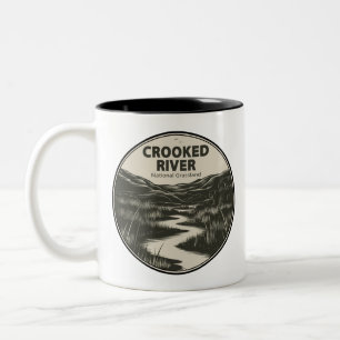 Caneca De Café Em Dois Tons Floresta Nacional de Crooked River Oregon Córrego
