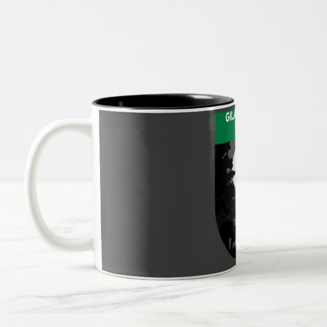 Caneca De Café Em Dois Tons Floresta Nacional de Gila (Esquerda)