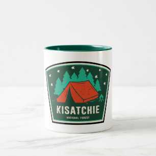 Caneca De Café Em Dois Tons Floresta Nacional de Kisatchie Louisiana Acampamen
