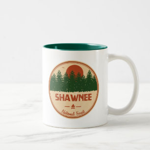 Caneca De Café Em Dois Tons Floresta Nacional de Shawnee
