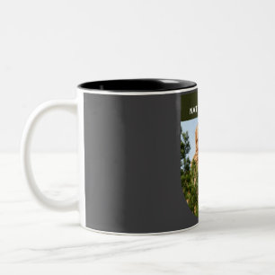 Caneca De Café Em Dois Tons Floresta Nacional Dixie - Desfiladeiro Vermelho