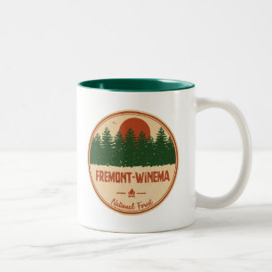 Caneca De Café Em Dois Tons Floresta Nacional Fremont-Winema