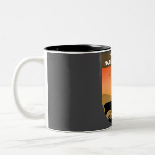 Caneca De Café Em Dois Tons Floresta Nacional Hiawatha - Michigan