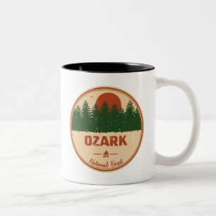 Caneca De Café Em Dois Tons Floresta Nacional Ozark