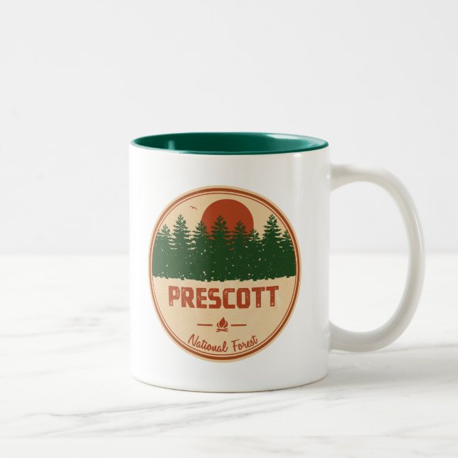 Caneca De Café Em Dois Tons Floresta Nacional Prescott (Direita)