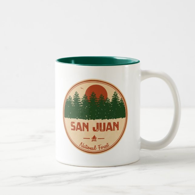 Caneca De Café Em Dois Tons Floresta Nacional San Juan (Direita)