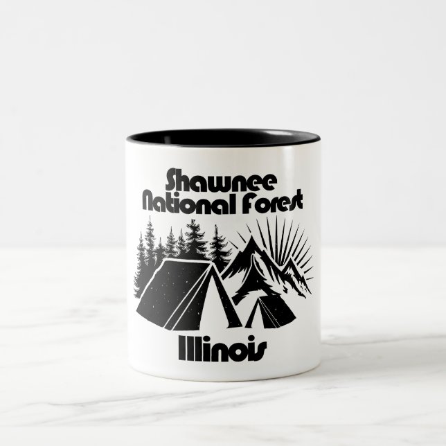 Caneca De Café Em Dois Tons Floresta Nacional Shawnee (Centro)