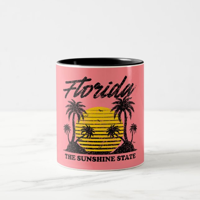 Caneca De Café Em Dois Tons Florida The Sunshine State (Centro)